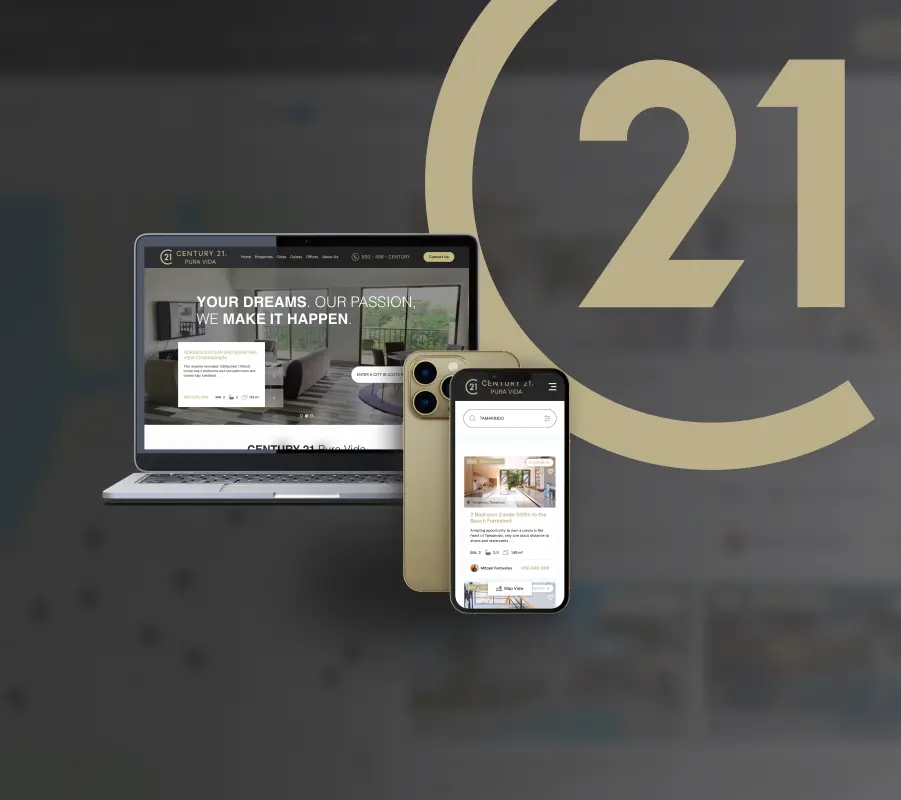 Premium Real Estate Website Redesign of Century 21 Pura Vida